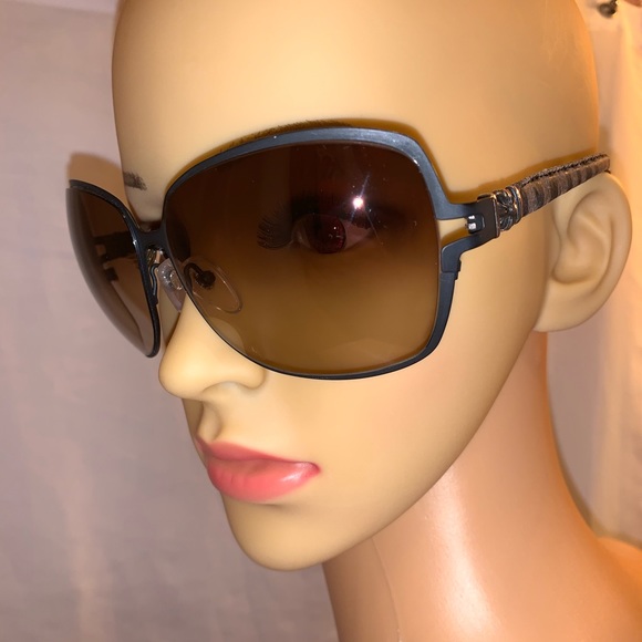 CHROME HEARTS Tang 1 leather wrapped SUNGLASSES - Picture 12 of 16